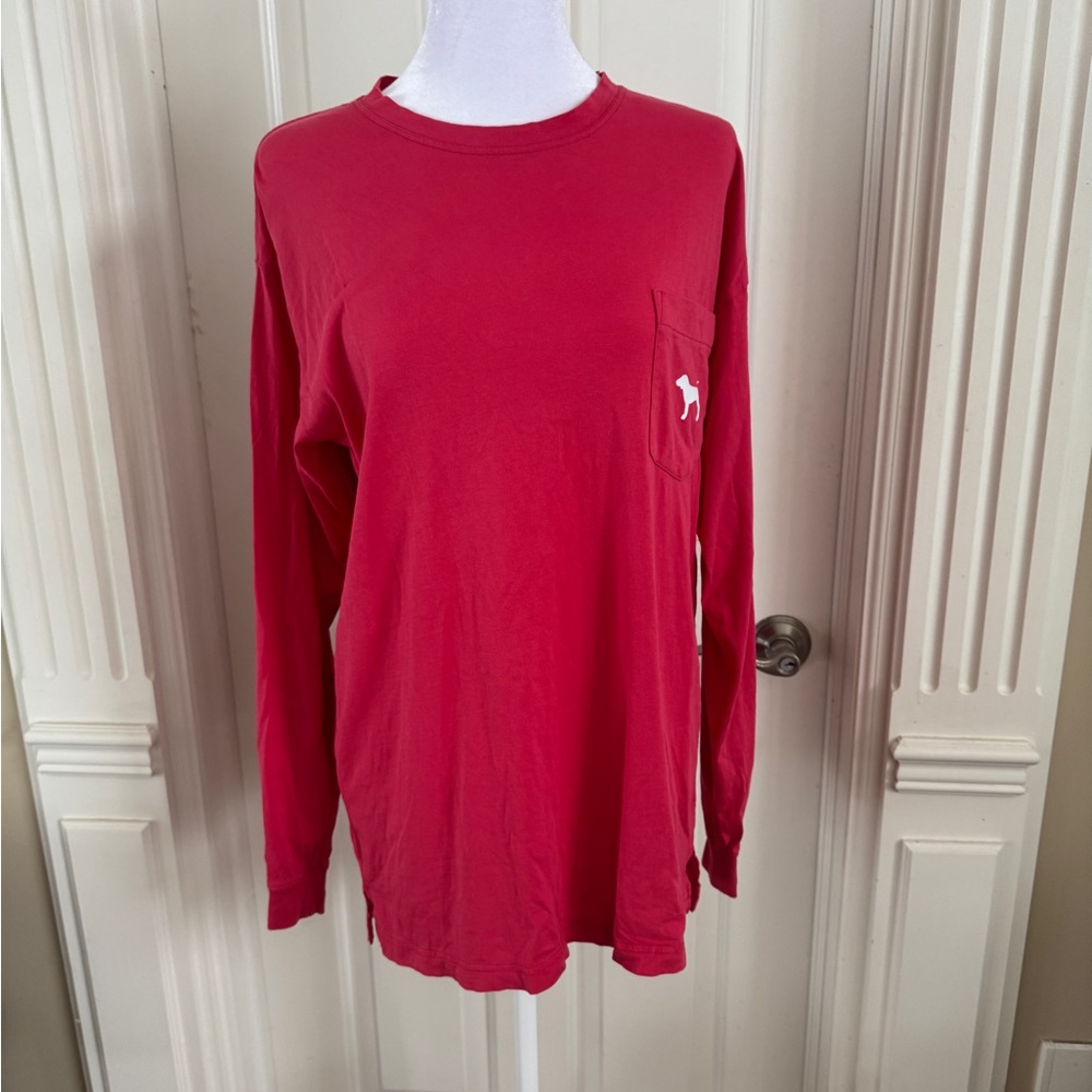 Pink longer shirt. Pale pink color. Like new condition.